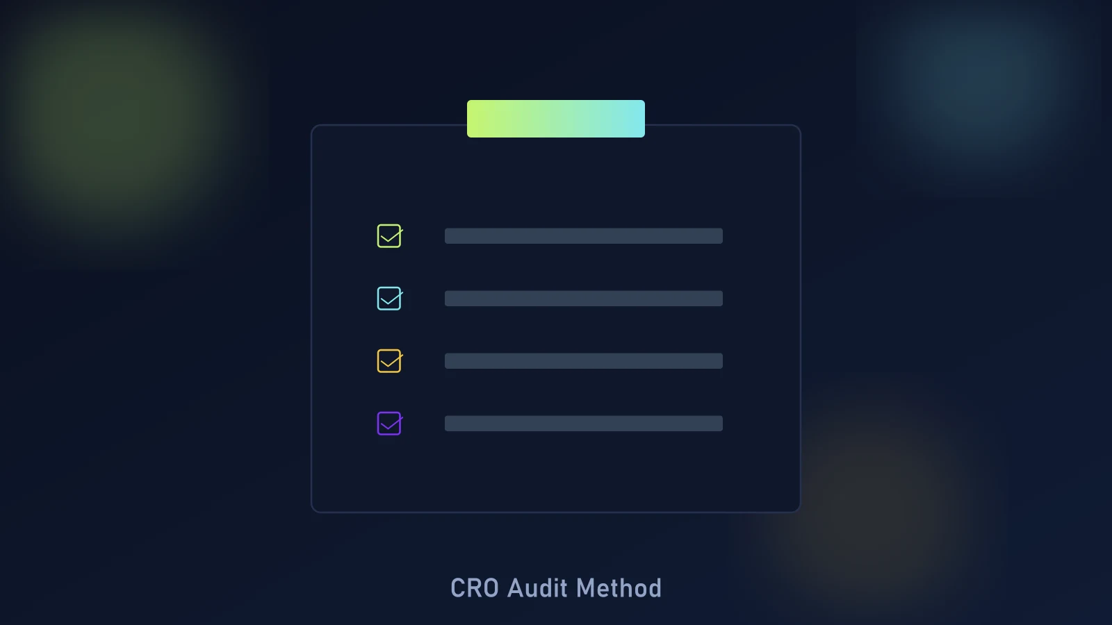 Shopify CRO audit framework showing five stages: data discovery, heuristic review, funnel analysis, technical checks, and prioritization