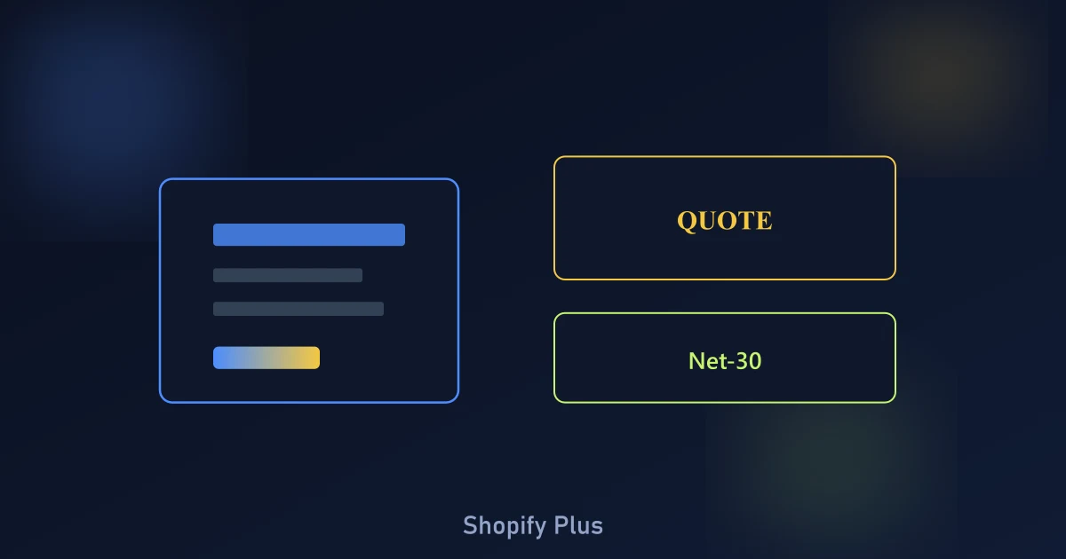 Shopify Plus vs Shopify Advanced plan comparison — enterprise features, checkout, and pricing illustration