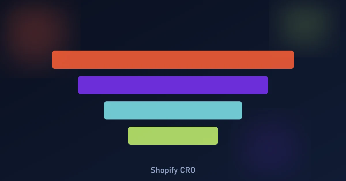 Why Shopify stores lose customers — conversion funnel leaks and customer journey optimization illustration