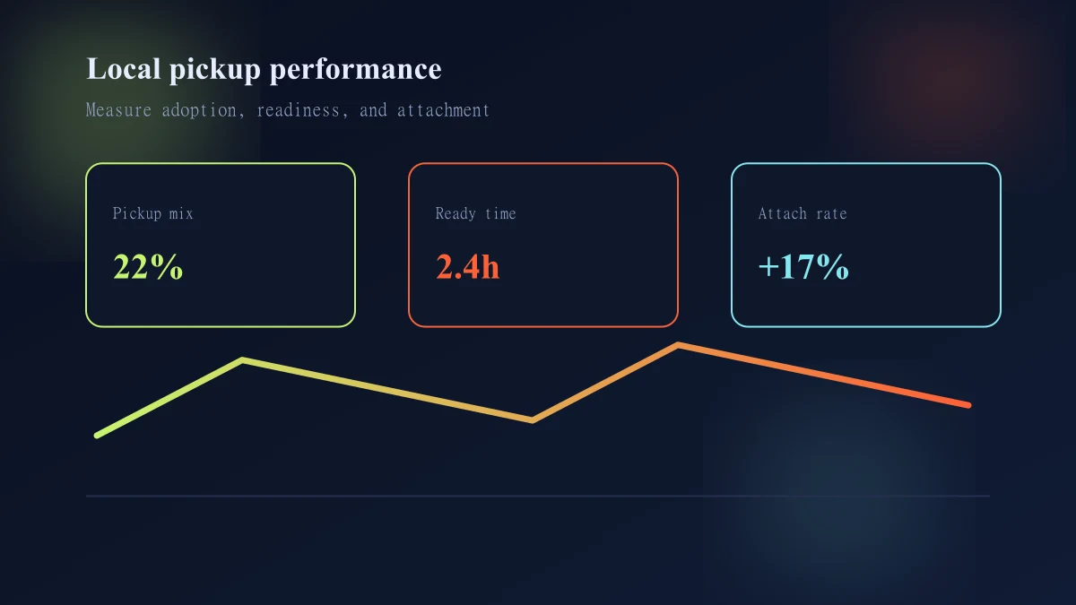 Shopify local pickup measurement funnel from availability check to successful handoff